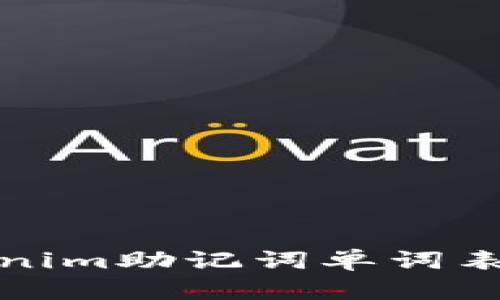 Tokenim助记词单词表详解